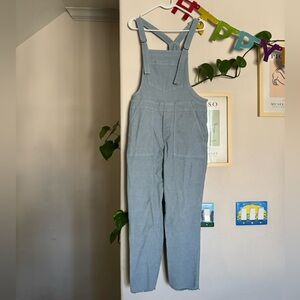 Aerie blue courduroy jumpsuit